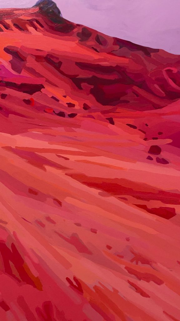 Crimson Dune Landscape