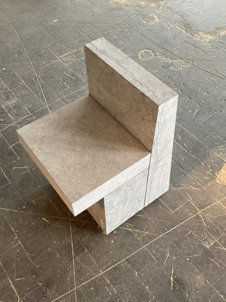 Angular Stone Chair