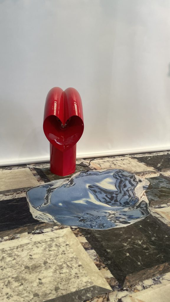 Red Sculptural Form