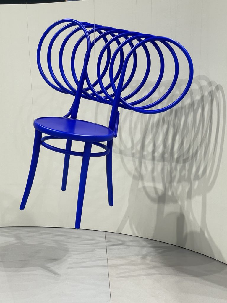 Spiral Blue Chair