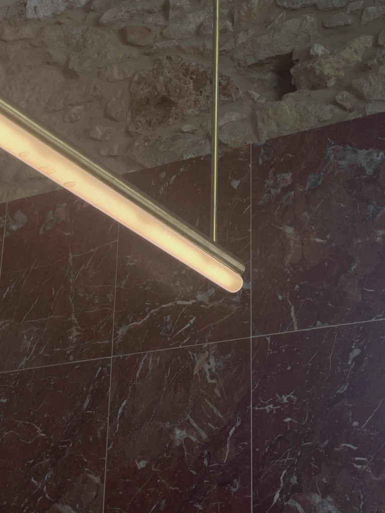 Marble And Brass Accent