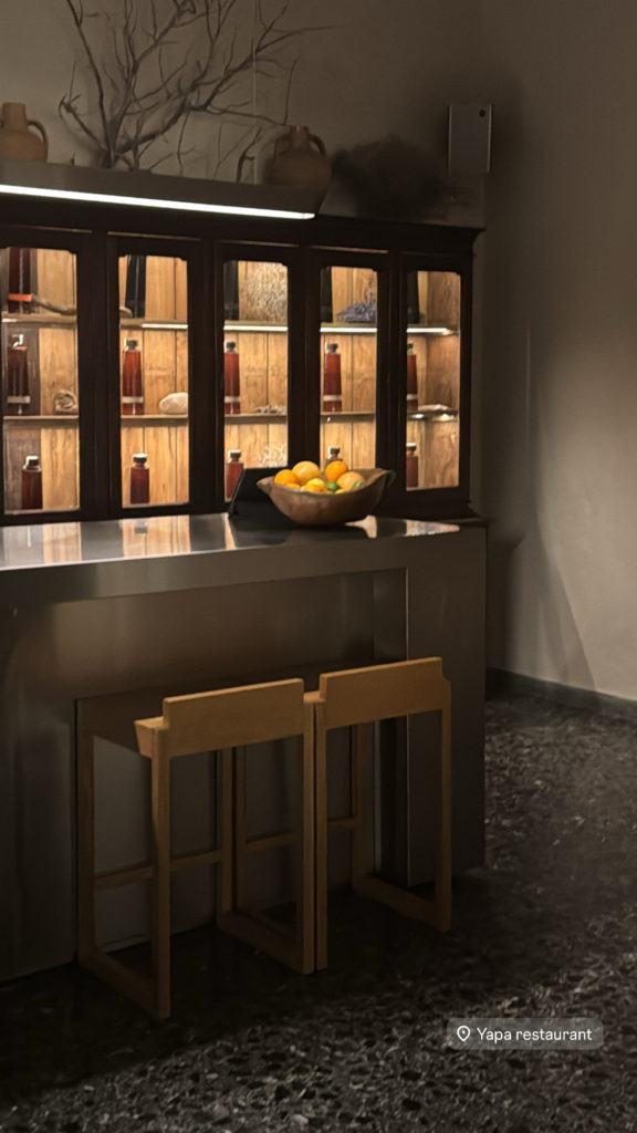 Amber-Lit Bar Cabinet