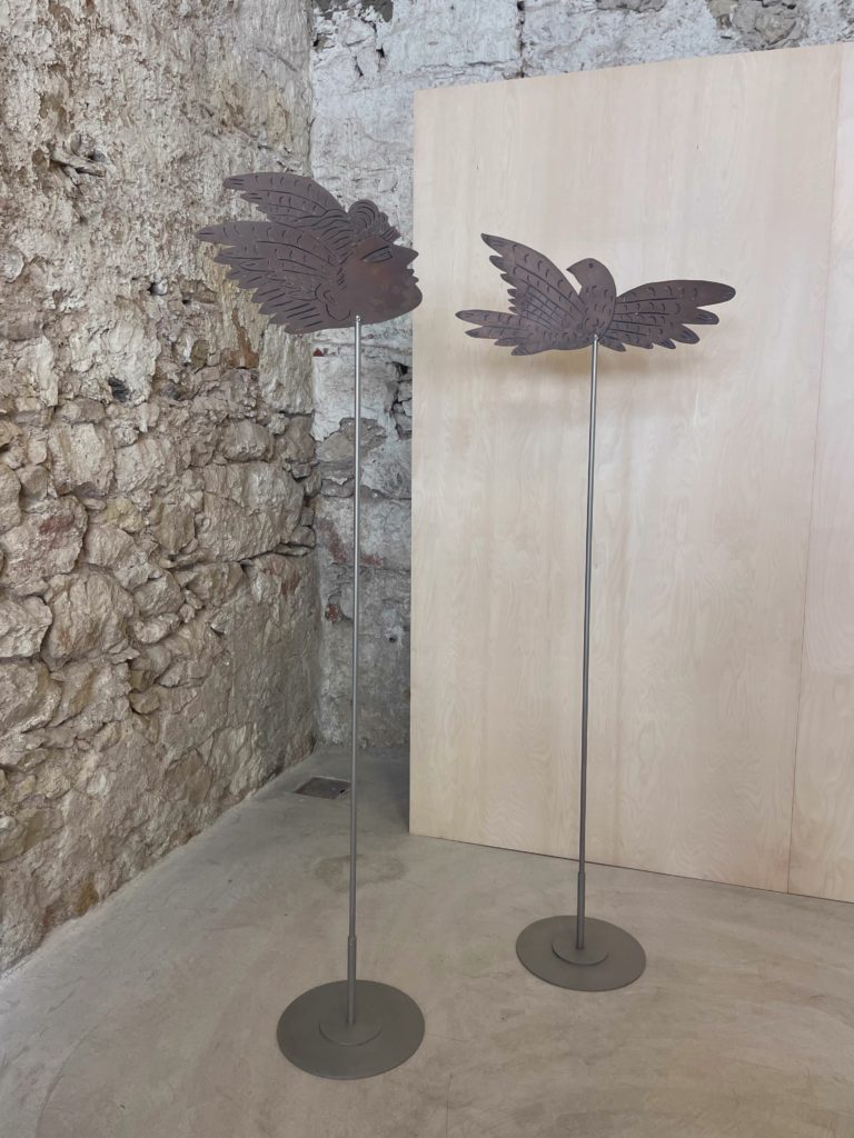Birds In Flight, Stone Wall