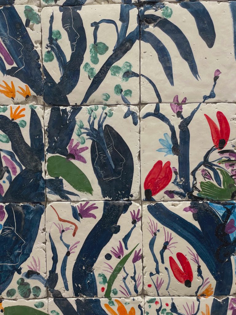 Floral Tile Mural