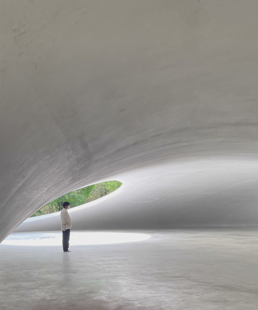 Curved White Passage