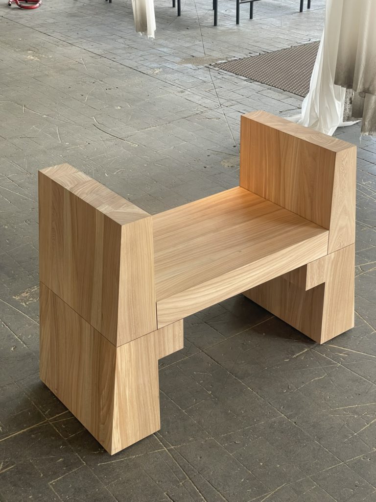 Minimalist Wood Bench