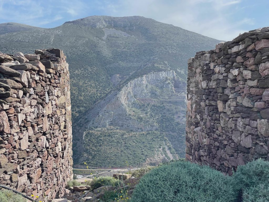 Stone Wall, Mountain Beyond
