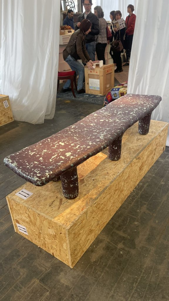 Wood Slab Bench