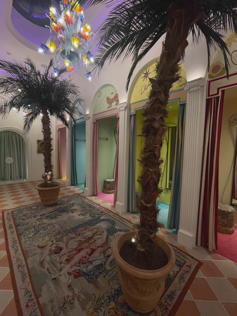 Palm Under Ornate Arches