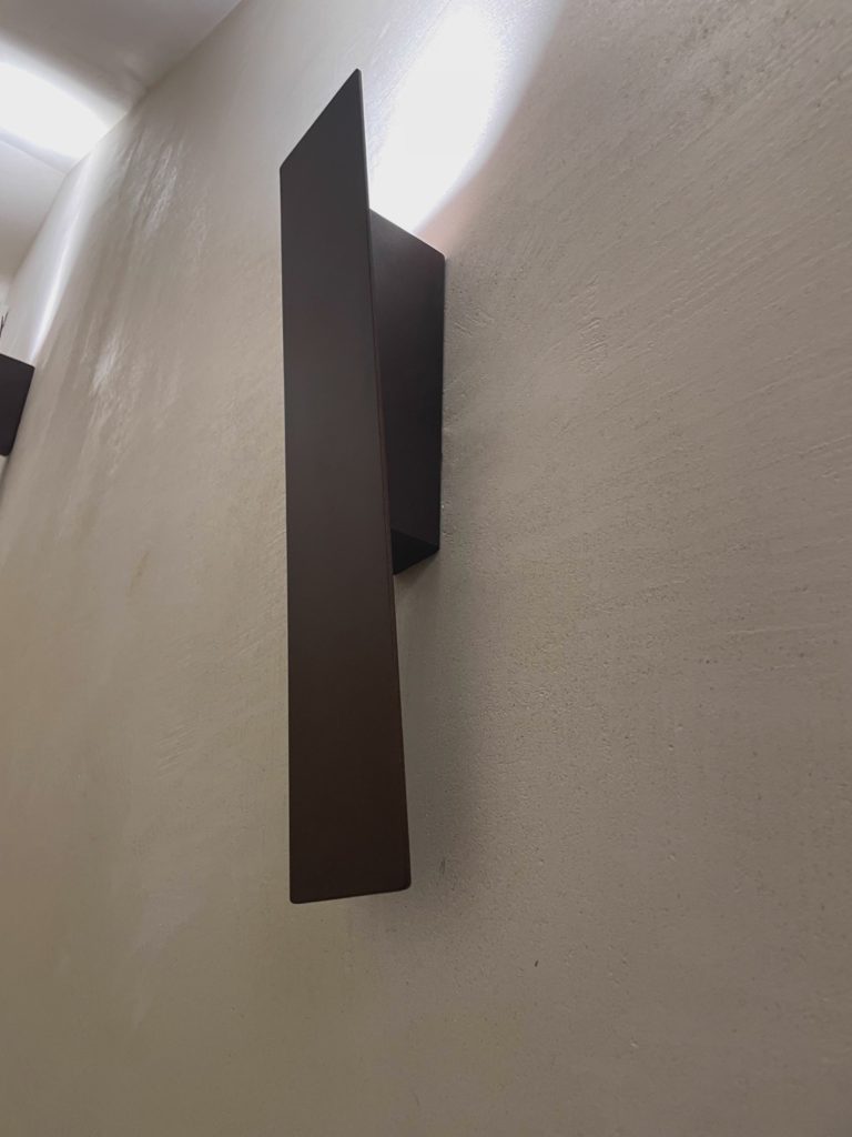 Angular Bronze Sconce