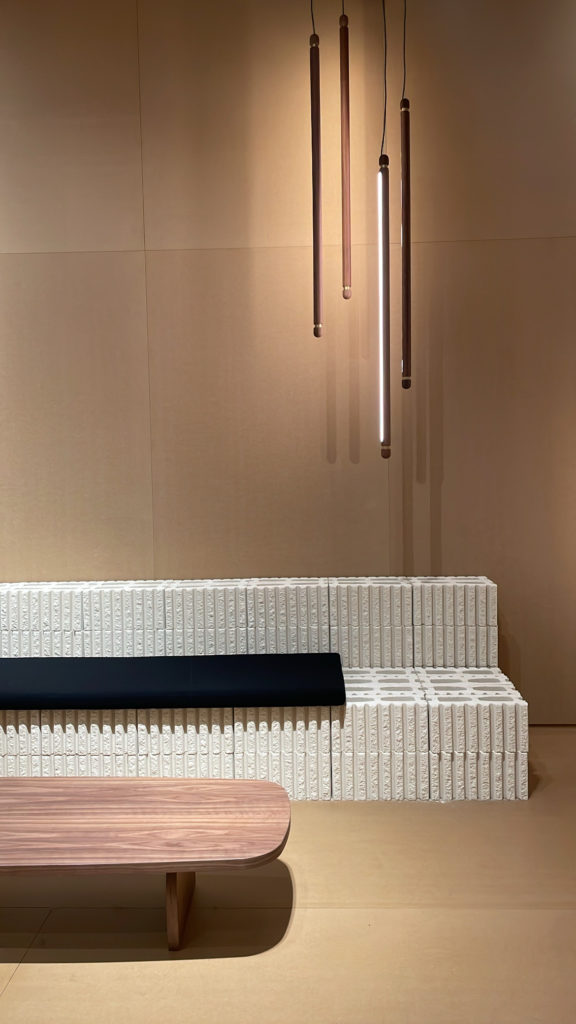 Bench With Sculptural Accent