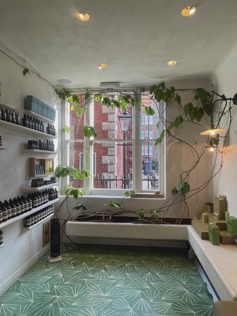 Verdant Tiled Room