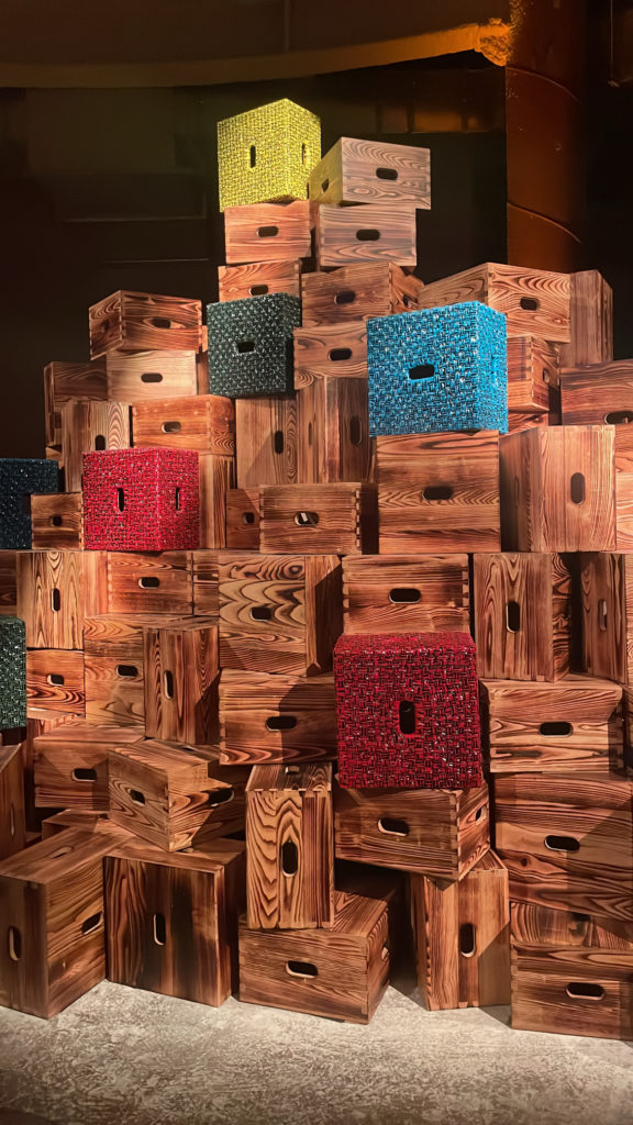 Colorful Crate Column