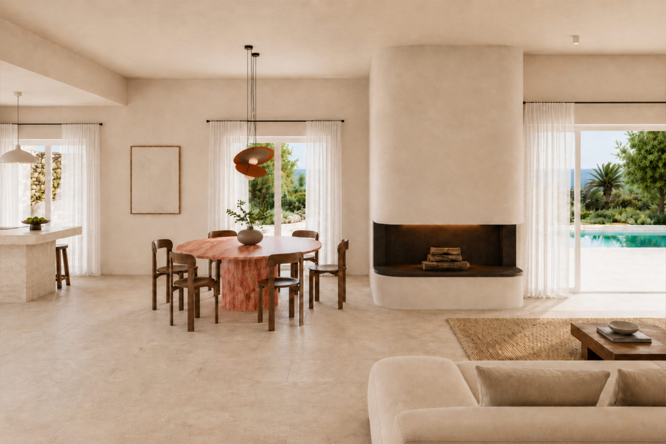 ANTIPAROS VILLAS - OLEANDER - LIVING