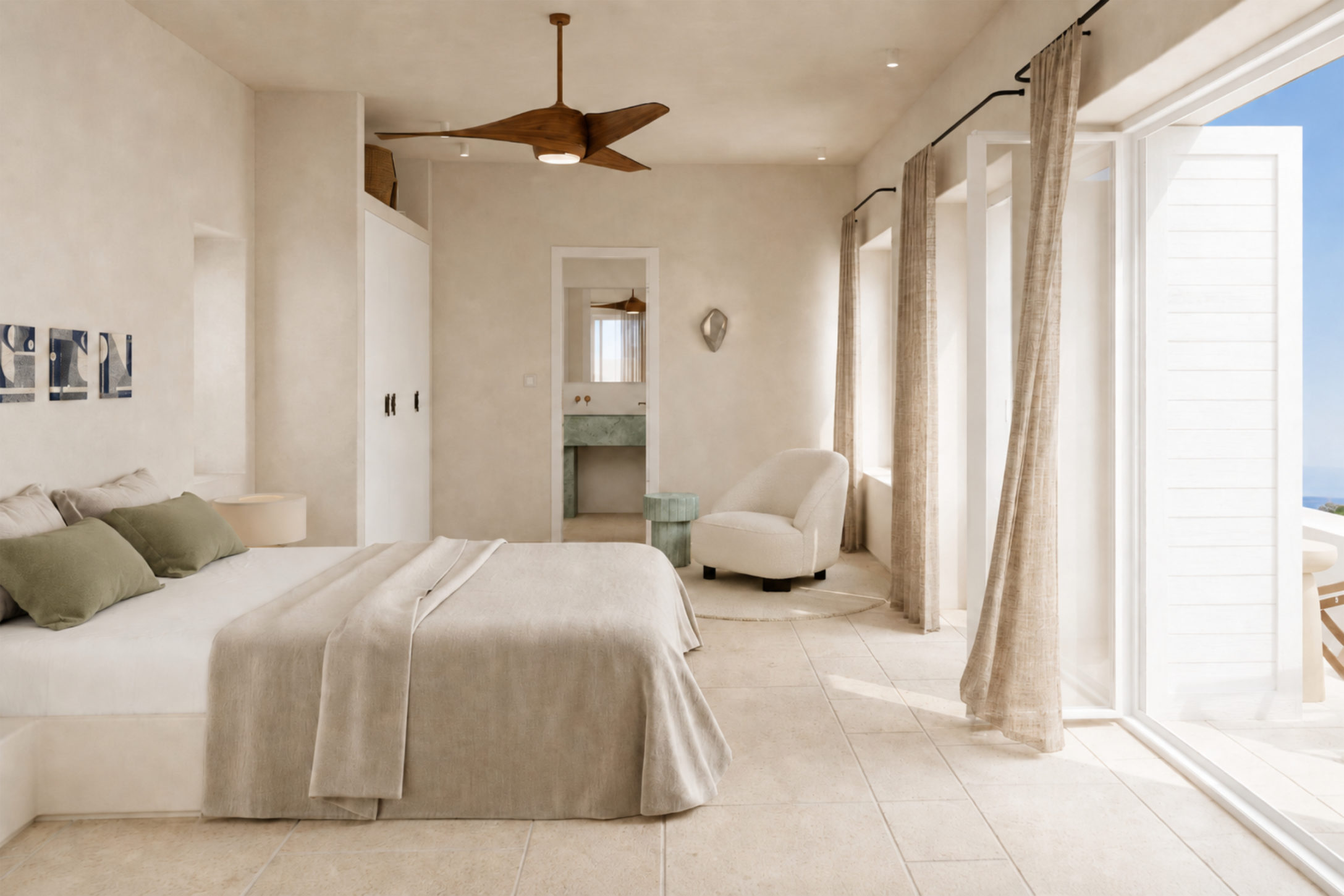 ANTIPAROS VILLAS - JUNIPER - BEDROOM