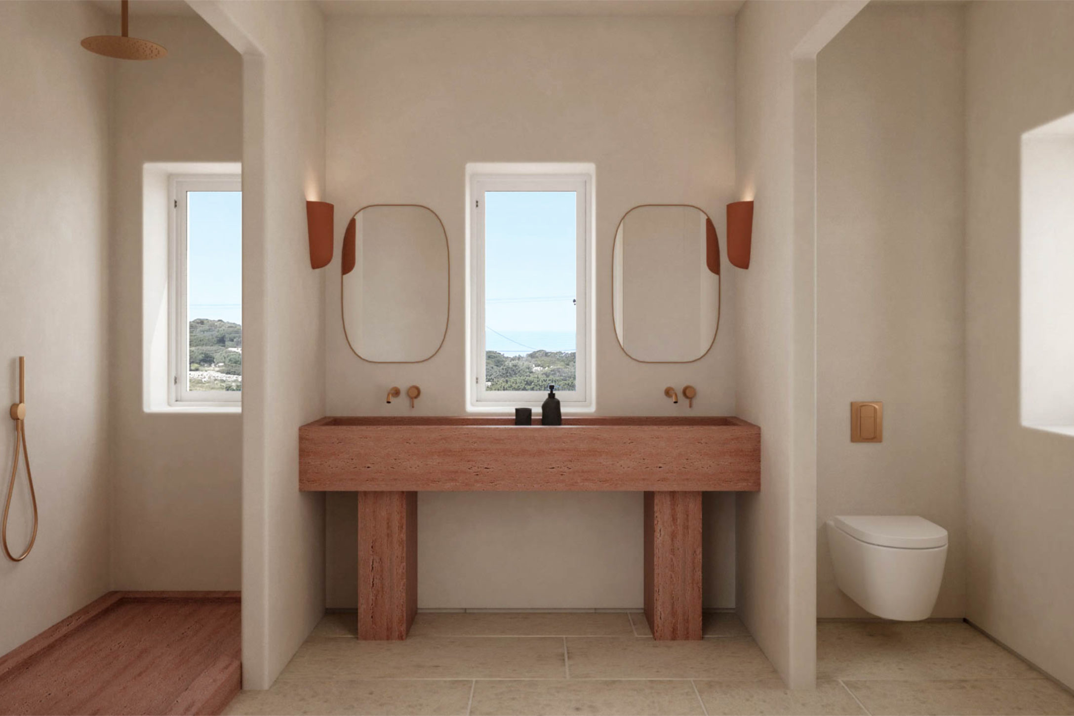 ANTIPAROS VILLAS - OLEANDER - BATHROOM