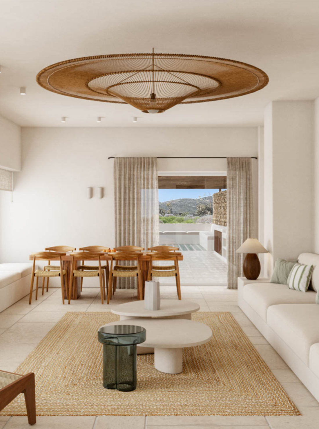 ANTIPAROS VILLAS - JUNIPER - LIVING ROOM