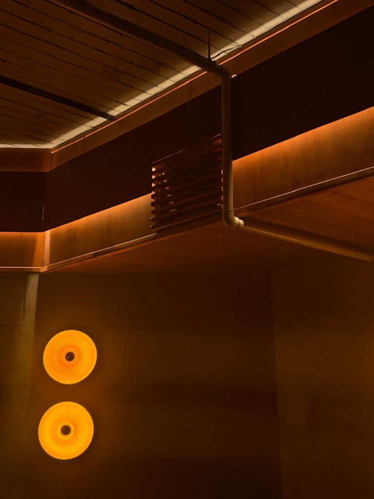 ORANGE VELVET CURTAIN